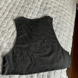 Charcoal gray crop top